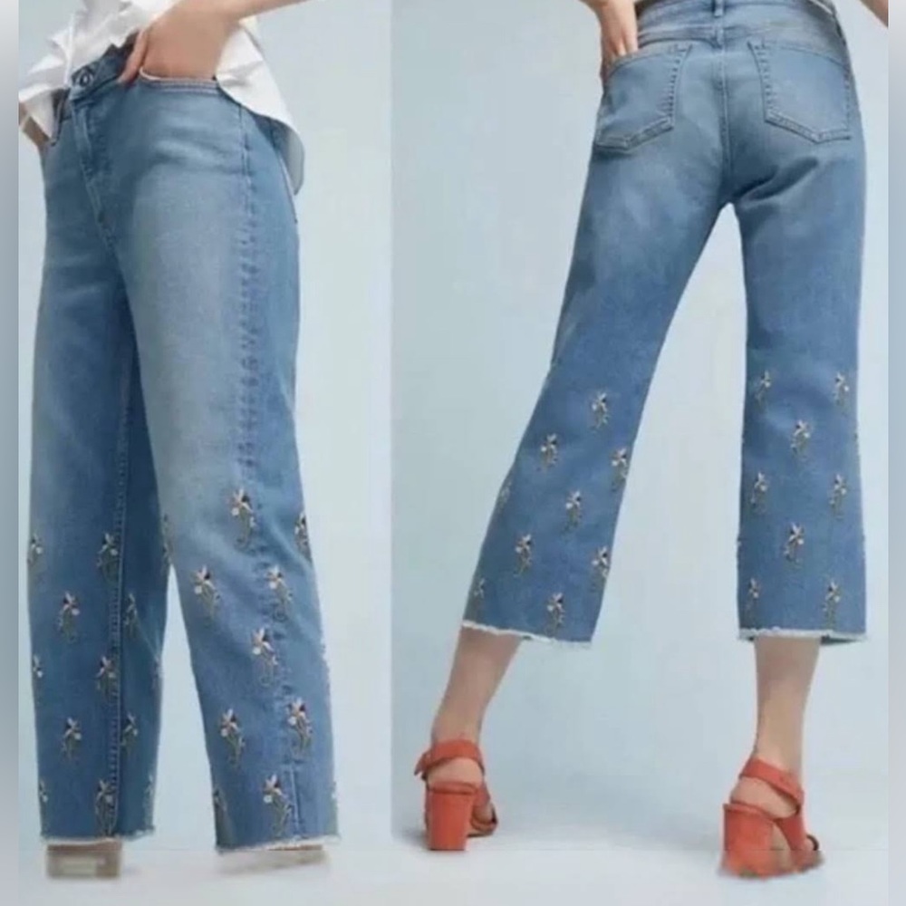 Anthropologie Pilcro and the Letterpress cropped jeans